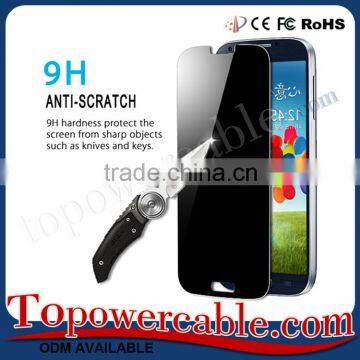 Wholesale Anti-Spy Tempered Glass Screen Protectors Film For Samsung Galaxy S4 Mobile Phones