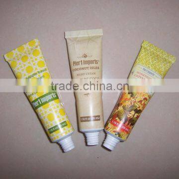 1.18 fl oz white aluminum laminated tube for hand cream