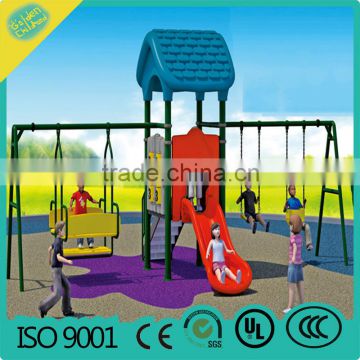 price outdoor plastic children playground equipment with swing set