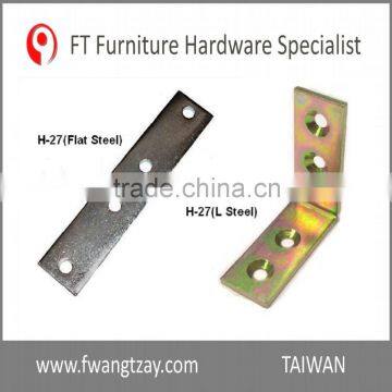 Made In Taiwan High Quality Strong Flat and L Shape Corner Steel Bracket