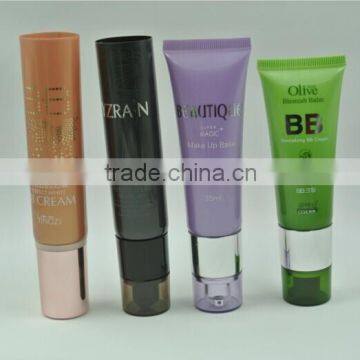 Dia 30mm cosmetic airless pump packaging tube for BB and CC cream design