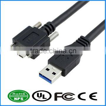 USB3.0 Cable AM-MicroB Cable Anti-knock Mountable With Screw Cable