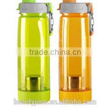 Plastic Water Bottle With Tea Infuser Bottle clamb cling strainer Travel Mug Sports Water Bottle Plastic Water Bottle Drinkware