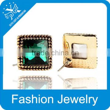 gold earring designs emerald earrings