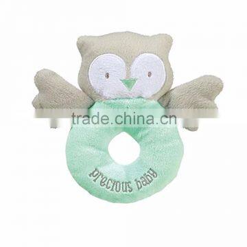 OEM and ODM plush stuffed animal rattle baby toys