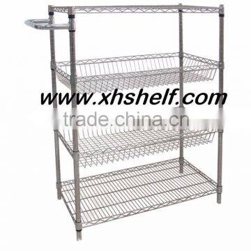 Wire storage shelf for Supermarket light duty or Home