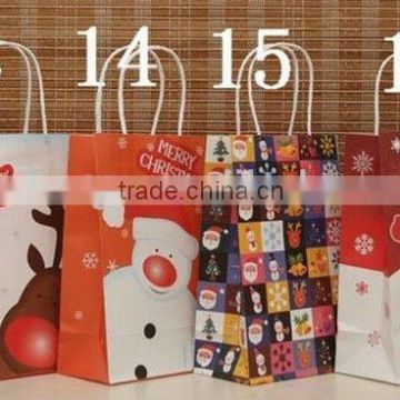 Hot sale christmas paper shopping bags