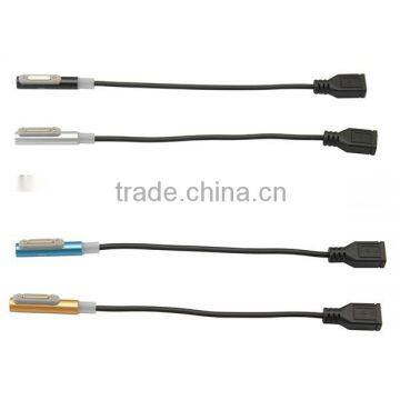 LED Micro Female to Magnetic Male Charging Cable for Sony Z3 / Z2 / Z1 / Z / Z3 Compact / Z Ultra