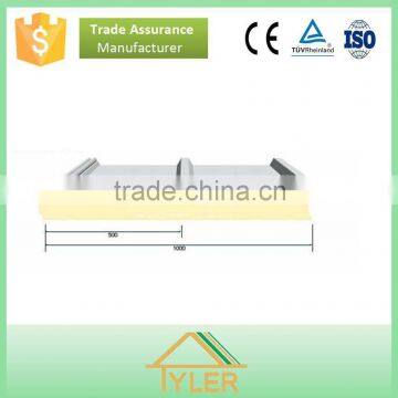 China manufacturer corrugated steel pu polyurethane sandwich panel