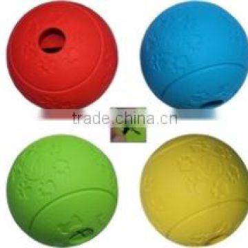 Pet Toy Treat Snacky Natural Rubber Dog Ball