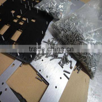 Custom stamping powder coating streching aluminium sheet with stud