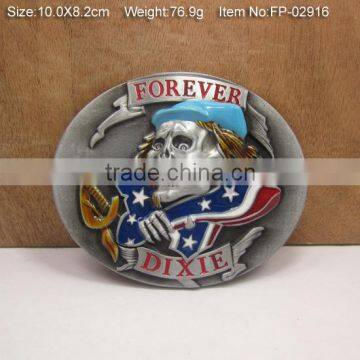 custom brand name buckle plate metal belt buckleCross belt buckle with Rhinestones