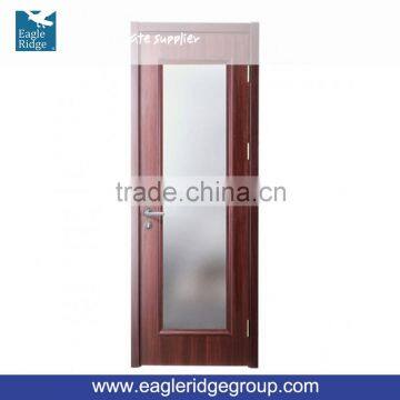 Wooden Doors Design Modern Melamine Glass Interior Door