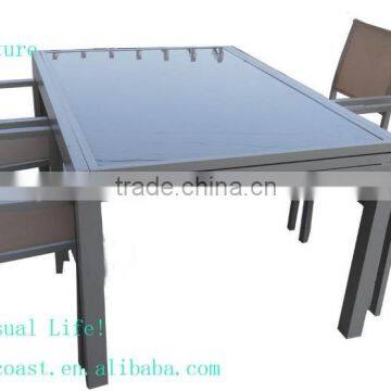 GT-022 5pcs Garden Outdoor furniture set /extendable glass table