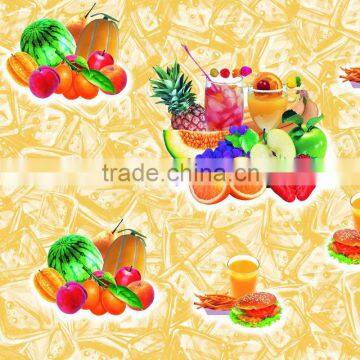 2015 New Design Fruit Pvc Table Cloth Nonwoven Backing Factory photo-4