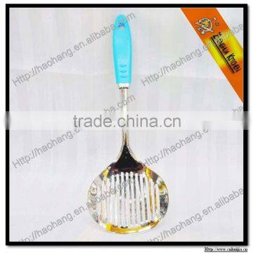 Kitchen cooking colander shovels w/plastic handle