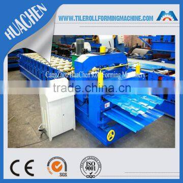 double layer roof panel metal tile roll formming machine plate rolling line