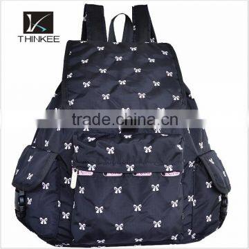 Printed Nylon Backpack Bags Fashion Rucksack Backpack for Girls photo-2