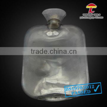 2000ml transparent BS standard PVC hot wate bag