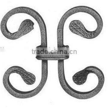 wrought iron scroll, scroll rosttte, forged scroll