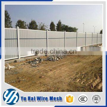 Construction site movable temporary fence panels