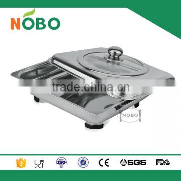 Square-shaped stainless steel chafing dish