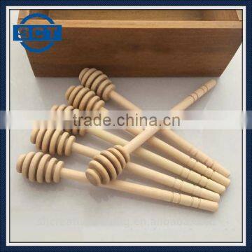 16cm Size Wooden Honey Dipper Wood Stick Spoon Dip Drizzler Rod Server 16cm
