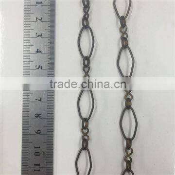 Popular decorative brass handmake chain.8 shaped and big circle figaro chain.Clothing chain, waist chain, bag chain, key chain