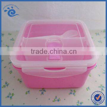 Newest Airtight plastic food container dinnerware set with spoon