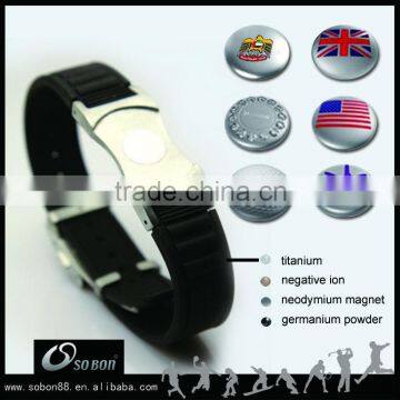 2014 fashoinable silicone wristband bracelet with removable ball marker