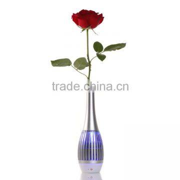 High Qaulity Vase Shape Changing Colorful LED Metal Bluetooth Stereo Speaker