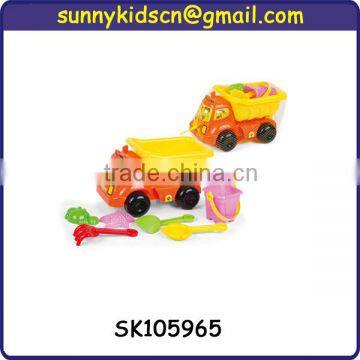 colorful plastic sand beach toy truck with EN71