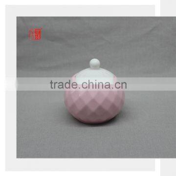 2014 Decorative Color Clay Ceramic Sugar Bowl