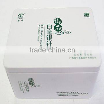 Rectangular-Shaped Metal Tea Tin Boxes with Printing