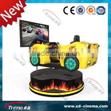 2015 Cheap price Dynamic 3D 4D 5D 7D 9D 12D 3d car driving simulator with professional steering wheel