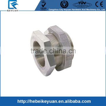 2016 New-arrival! stainless steel straight threaded Bulkhead fitting ss316 3/4"