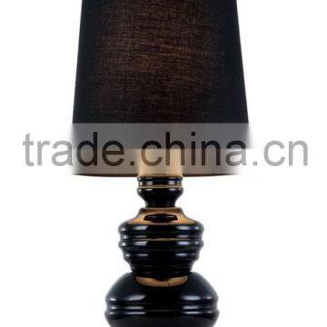 MT2226-B Black fabric table lamp