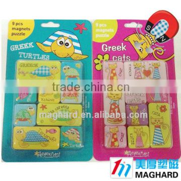 factory manufacturing Customized cartoon qute Epoxy magnets-9PCS/set