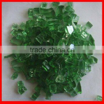 Hi Chipper green reflective fire glass