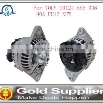 Brand new ALTERNATOR FOR VOVLO 0124555036420 0124 555 036 420 80A FH12 NEW WITH HIGH QUAITY AND VERY GOOD PRICE.