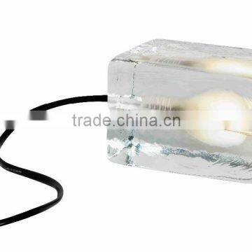 Modern LED Table Lamp With Transparent Crystal Simple Square Table Lamp photo-3