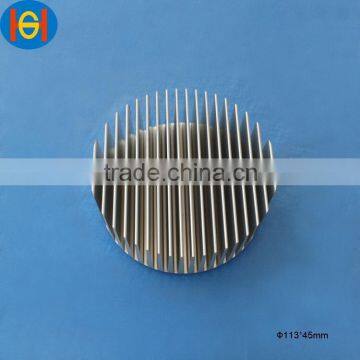 extruded round aluminium heatsink for led