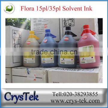 CRYSTEK Hot Wholesale Flora solvent ink for Spectra polaris 512 15pl 35pl print head