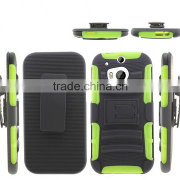 Popular and new design caseFor HTC One M8 with belt clip holster