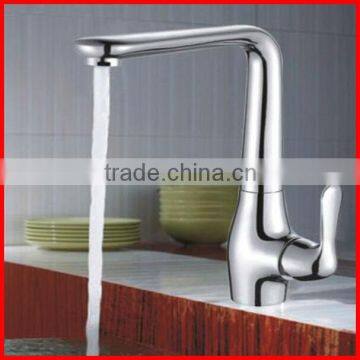 Kitchen accessories wash sink standing long neck polished low price faucet T9158