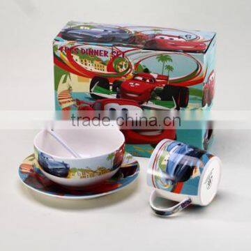 4 pcs ceramic dinner sets in car pictures