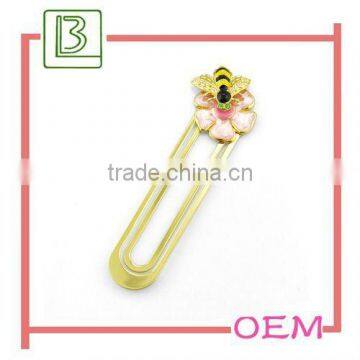 Promotional metal bee shaped bookmarks