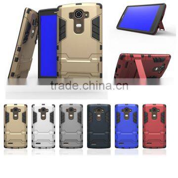 Hot Selling Hybrid Kickstand TPU PC Armor Case Iron Man Cellphone Case For LG G4 Note