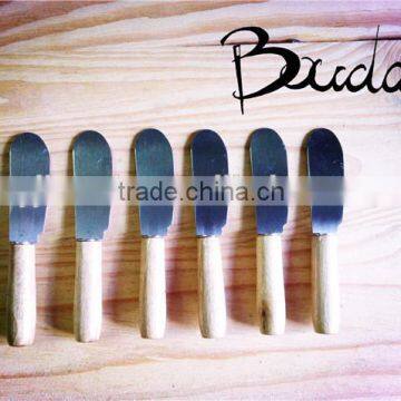 2016 Mini Design Popular Stainless Steel Wooden Handle Butter Knife BD-BK320 photo-2