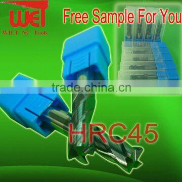 Free Sample For HRC45 and HRC55 Carbide Square End Mills